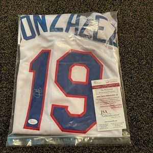 Signed Jersey 2 time league MVP Juan Gonzalez Comes with Cert. of Authenticity